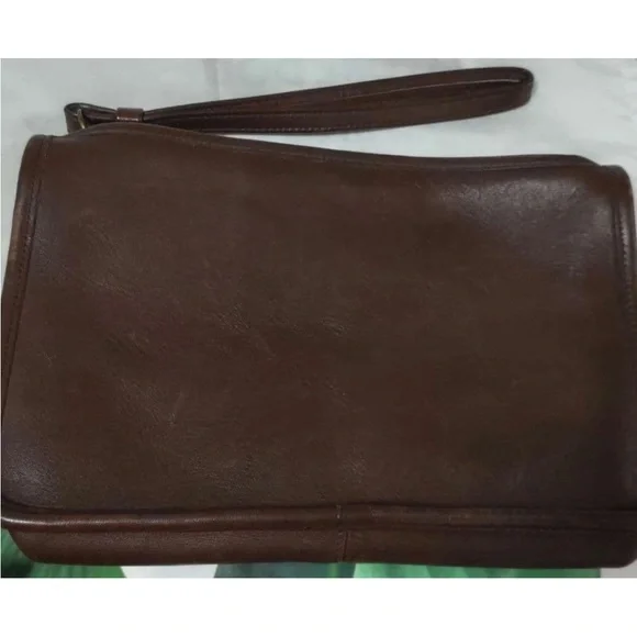Coach Brown Leather Wristlet - Picture 3 of 11